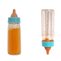 Bouteille Magique Amusante pour Disparaître de la Vue (Lait et Jus) – Accessoire de Magie en Plastique pour Poupées – Bouteille de Lait Magique en Plastique pour Tours de Magie