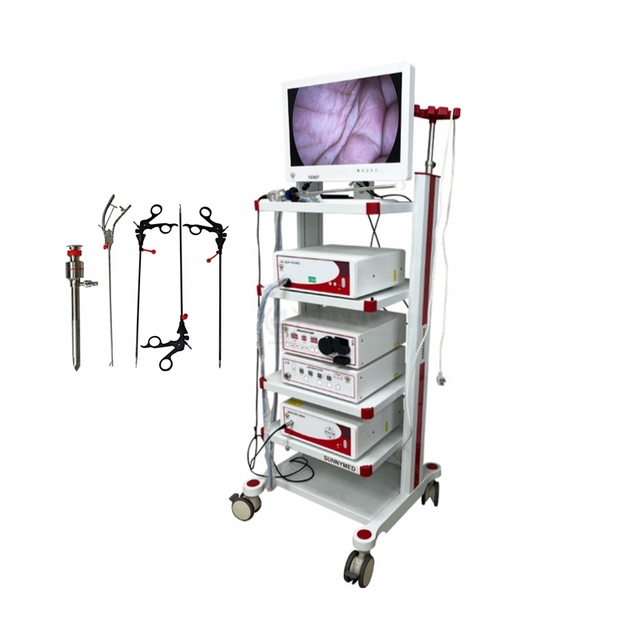 Surgery Laparoscopy Tower with Full  hd Laparoscopy Camera 1080p Endoscopic Laparoscope Set Laparoscopic Endoscope Camera