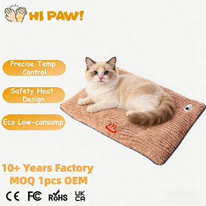 Cama Térmica Impermeable para Mascotas, Perros y Gatos, con Infrarrojos Lejanos, Termostato y Temporizador, Moderna, Ecológica, para Invierno - Product Image 1
