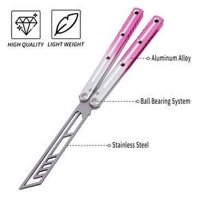 Anti-slip Handle Balisong <strong>Trainer</strong> Outdoor EDC Foldable <strong>Butterfly</strong> Practice <strong>Knife</strong> - Product Image 2