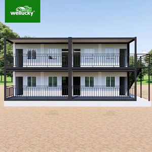 Maison conteneur pliable Z, structure en acier durable, maison conteneur isolée pliable pour dortoir de travailleurs <span class=keywords><strong>et</strong></span> utilisation en camp - Product Image 2