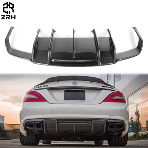 Diffuseur de pare-chocs arrière en fibre de carbone style <span class=keywords><strong>R</strong></span> pour <span class=keywords><strong>Mercedes</strong></span> Benz CLS-Class W218 CLS63 AMG CLS550 2012-<span class=keywords><strong>2017</strong></span>, séparateur de pare-chocs arrière - Product Image 1
