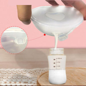 Collecteur de lait maternel électrique, coquilles de mamelons en silicone sans BPA, 50 unités, dureté moyenne, débit moyen, pour l'allaitement, économiseurs et récepteurs de lait - Product Image 4