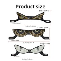 Lumière de plaque d'immatriculation de moto TCYATO, clignotante, œil de démon, trois/semi-circulaire, modification décorative, lumières LED pour moto
