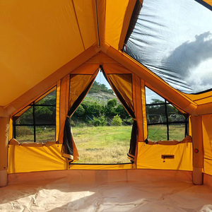 Grande <span class=keywords><strong>tente</strong></span> de glamping gonflable pour <span class=keywords><strong>8</strong></span> <span class=keywords><strong>personnes</strong></span>, 1 chambre, 1 salon, imperméable, coupe-vent, <span class=keywords><strong>tente</strong></span> de camping familiale de luxe pour l'extérieur - Product Image 6