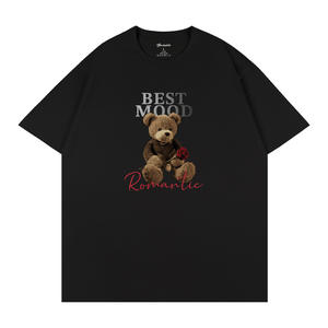 Camiseta de hombre Blackwhite de manga corta 100% algodón transpirable con cuello redondo Q103 fabricada en China talla S - Product Image 2