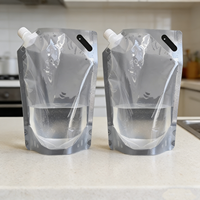 Produit Tendance 2026 Emballage Plastique Réutilisable Transparent pour Boissons et Aliments Sac Liquide de 8 Litres à Fond Debout avec Bec Verseur Latéral
