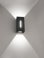 Nuova Lampada da Parete LED Everstar 12W/18W/20W, Illuminazione Quadrata Bidirezionale per Esterni, Impermeabile in Alluminio per Giardino