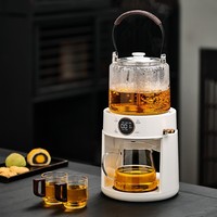 Bouilloire à thé en verre à vapeur, pour thé noir, entièrement automatique, modèle neuf, multifonctionnelle, avec remplissage automatique de l'eau