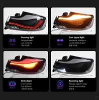 Feux arrière à LED pour voiture automatique pour les modèles BMW Série 2 F22 F23 F87, feux de signalisation modifiés de style écailles de dragon à LED
