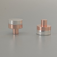 Bimetal AgW Ag/Cu Contacto de plata Remachado Punto de contacto esférico Material de contactos eléctricos de alta calidad