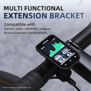 Support de vélo <span class=keywords><strong>GPS</strong></span> personnalisé avec logo pour ordinateur de bord <span class=keywords><strong>Garmin</strong></span> S6, base réglable et sangle de fixation pour accessoires de compteur kilométrique de vélo de route - Product Image 4