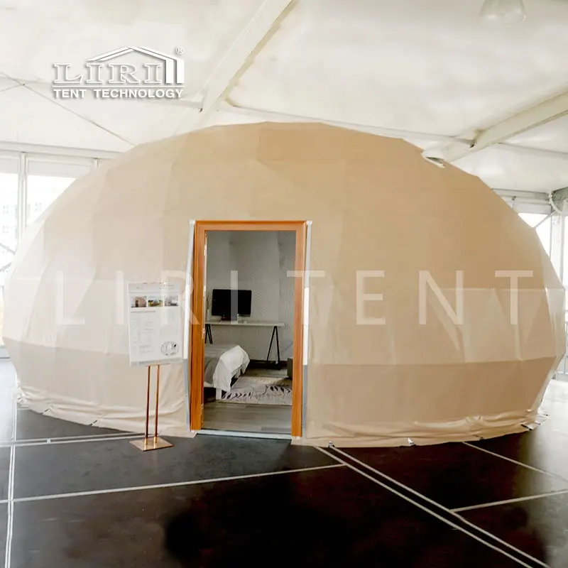 LIRI 7m Outdoor Mezza Palla Ovale Glamping Dome Hotel Tenda Prezzo per la Vendita