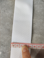 Brassard de cyclisme blanc prêt à l'emploi pour impression par sublimation, avec grip croisé en silicone antidérapant et bande élastique, personnalisable avec logo
