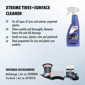 Xtreme Quality Guaranteed Tire & Plastic Cleaner 750ml Powerful <b>Foam</b> For Tires Trim And <b>Rubber</b> Parts - Product Image 2
