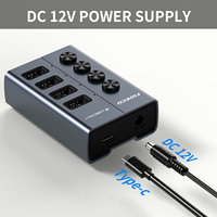 Hub USB de qualité industrielle répartiteur interne usb3.2 avec concentrateur USB 4 ports en option à LED individuelles