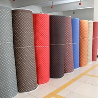 Tapis matelassé en cuir, éponge de couture en mousse pour tapis de voiture, matière première, étanche avec dessins personnalisés, largeur 1.8M, 10 pièces