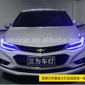 DRL Led <b>Light</b> Source Car Headlight Assembly 12V Bi Xenon <b>Projector</b> Lens Fit for Chevrolet Cruze 2017-2018 2017 2018 Halogen - Product Image 3
