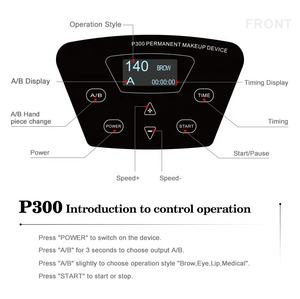 Máquina de Maquillaje Permanente de Perla Negra de Buena Calidad, Motor Eléctrico sin Núcleo de Aluminio, Kit de Máquina de Tatuaje de <span class=keywords><strong>Cejas</strong></span> - Product Image 3