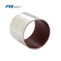 Douilles autolubrifiantes Glacier DU Bush MB2020DU SF-1 DP4 Rouge PTFE Acier au carbone Roulement DU