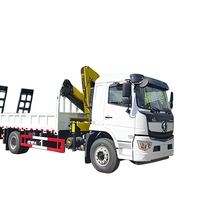 Grue montée sur camion léger HLW, flèche télescopique de 9,5 m, moment de charge élevé, unité de commande hydraulique fiable pour les zones rurales