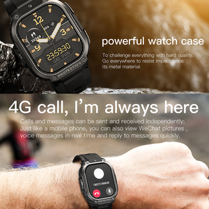 Đồng hồ thông minh DM63 1000mAh pin lớn HD AMOLED 4G 5G Sim Wifi theo dõi sức khỏe. Tính năng camera email la bàn nhịp tim - Product Image 3