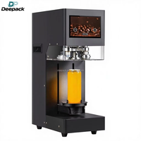 DEEPACK Nouvelle Machine de Scellage Intelligente à Haute Vitesse 3S Non Rotative à Écran Tactile pour Boîtes de Café, Sodas, en Aluminium et en Plastique