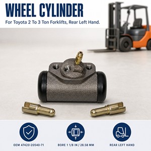 Cylindre de roue 47420-20540-71 arrière gauche pour chariot élévateur Toyota 6FD25 6FD28 6FG25 2FG25, alésage 1 1/8 pouce - Product Image 1
