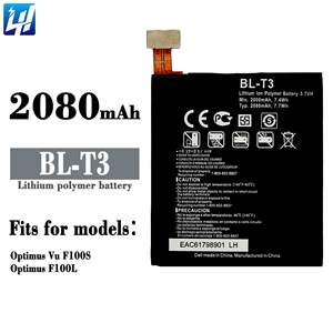BL-T3 100% Hoge Kwaliteit Li-Ion Polyer Oplaadbare Batterij Voor LG Mobiele Telefoon Optimus Vu F 100S Optimus F100l Batterij - Product Image 6
