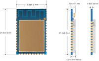 Módulo Inalámbrico y IoT MK08, Módulo Bluetooth 5.1 Nrf52840, Módulo BLE para Sensores de Bajo Consumo de Energía Bluetooth