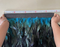 Vêtements de pole dance sexy en plumes, tenues de strip-teaseuse pour femmes, vêtements de danse, jupe en plumes exotique