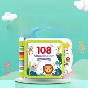 Jouet éducatif Montessori pour enfants, machine d'apprentissage, éveil à l'anglais, lecture par points de 108 mots, plastique, piles - Product Image 1