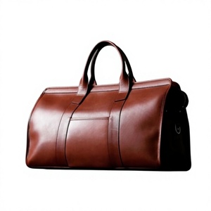 Sac de voyage à bandoulière pour homme en cuir de buffle véritable léger et de haute qualité, sac de sport écologique en polyester imperméable - Product Image 4