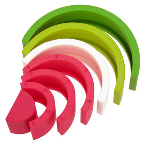 Manufacturer's Watermelon <strong>Shape</strong> 3D Building <strong>Blocks</strong> Fun Educational Silicone Stacking Toys Easy Clean Customizable for Kids - Product Image 4