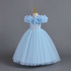 Nuovo <span class=keywords><strong>vestito</strong></span> <span class=keywords><strong>da</strong></span> principessa in pizzo con spalla a una linea per bambini <span class=keywords><strong>vestito</strong></span> <span class=keywords><strong>da</strong></span> <span class=keywords><strong>natale</strong></span> per ragazza di fiori <span class=keywords><strong>da</strong></span> <span class=keywords><strong>donna</strong></span> <span class=keywords><strong>vestito</strong></span> blu per bambini - Product Image 5