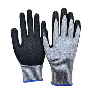 Guantes de Seguridad Resistentes a Cortes, Recubiertos de Látex Arrugado, para Afilar Cuchillos, Protección Anticorte, Jardinería, Industria, Mecánica - Product Image 1