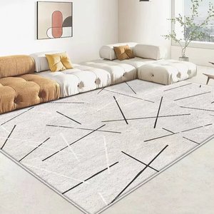 <span class=keywords><strong>2025</strong></span> Thiết Kế Mới Giả Cashmere Mô Hình Sọc Không Trượt Có Thể Giặt Thảm Và Thảm Phòng Khách Fluffy Thảm Cho Phòng Ngủ - Product Image 1