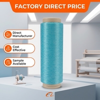 Fil DTY 100% Nylon 6 Super Fin 20D/24F Semi-Brillant Haute Élasticité pour la Confection de Collants et le Tricot Manuel