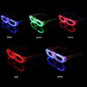 ニコロ大人コスプレキッズ発光ハロウィーンアクセサリーダークネオンパーティー用品サングラスモードライトアップLEDメガネ - Product Image 5