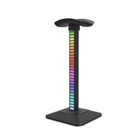 Soporte para Auriculares con Iluminación RGB Ecológico, con Lámpara de Captación de Sonido para Juegos de Computadora, Modelo Z10, Molde Privado ABS