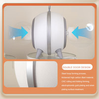 Séchoir Souffleur pour Toilettage d'Animaux 1200W, Boîte de Séchage pour Chiens et Chats avec Anion, Faible Bruit, Conception à Double Porte pour Petits, Moyens et Grands Animaux