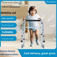 Chaise de poussette pliable portative pour l'aide à la mobilité d'équipement de réadaptation de poussée ou de marche d'enfants