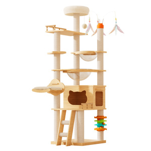 Casa para Gatos Moderna, Nueva y en Oferta, para Todas las Estaciones, con Estructura de Escalada Integrada, Plataforma de Salto y Árbol para Gatos - Product Image 6
