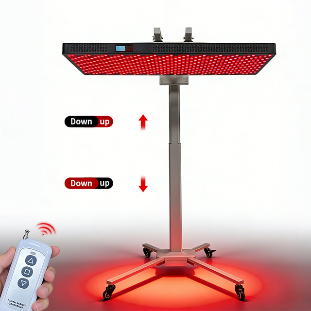 REDSKY 660nm 850nm 3500W LED Standing Red Light Therapy Device with Heating US Plug Full-Body Panel Bed