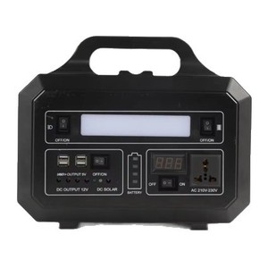 Station d'alimentation portable AD300, générateur solaire 300W avec lumières LED, charge USB pour le camping en plein air - Product Image 5
