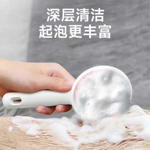 <b>Pet</b> Massage Bath <b>Brush</b> Gray Red TPR Dog Grooming Tool - Product Image 2