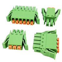 Prix direct usine et compétitif, Bloc de bornes mâle-femelle 3,50 mm à profil bas avec connecteur à ressort à ailettes pour raccordement en ligne