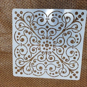 Tùy Chỉnh Lớn Stencils 40 CM Vuông <span class=keywords><strong>Stencil</strong></span> Cho Bức Tranh Tường - Product Image 6