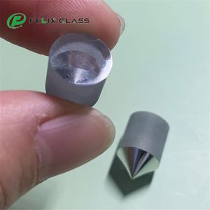 FELIX para Láser UV, Sílice Fundida con Recubrimiento AR, Diámetro de 1 a 500 mm, Prisma Cónico Plano Convexo Óptico, Axicon, Lente Cónica, Espejo - Product Image 3