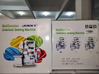 JUKKY 257 Super Motor Machine à coudre industrielle à point de recouvrement domestique, La Maquina De Coser Manual, 3 fils, portable, neuve
